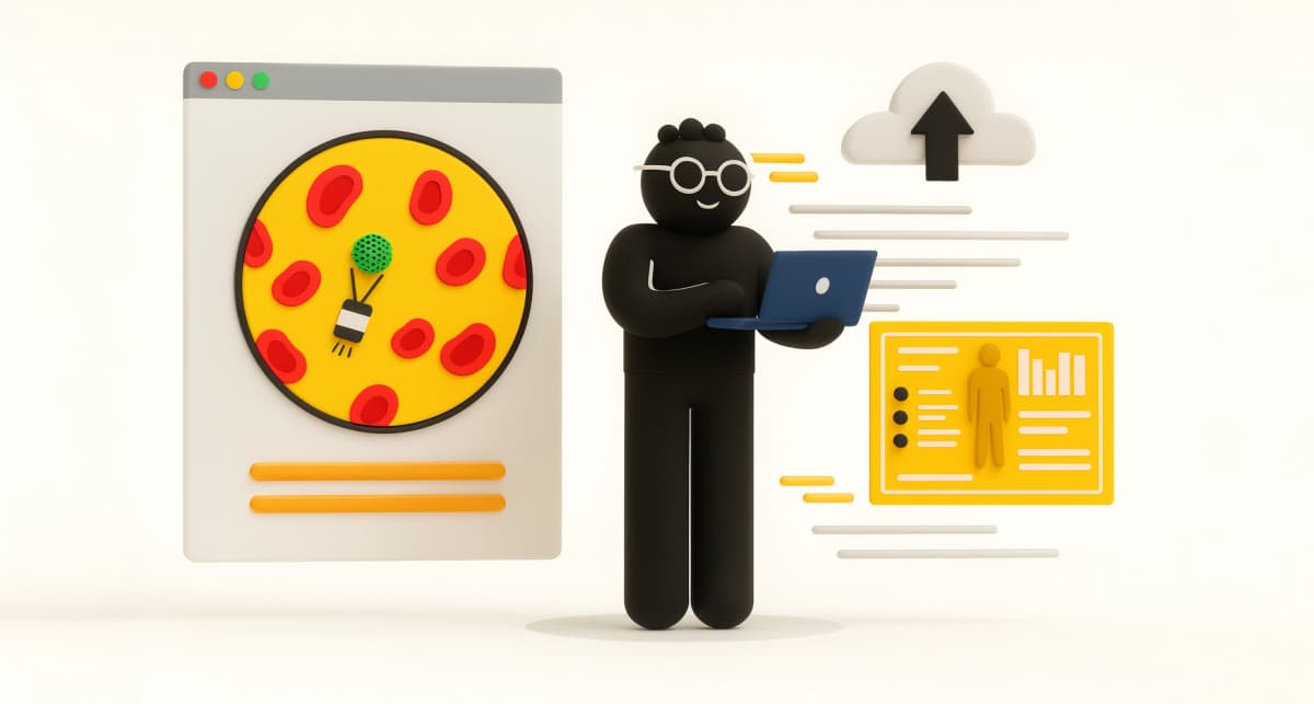 Medical device with integrated software interface